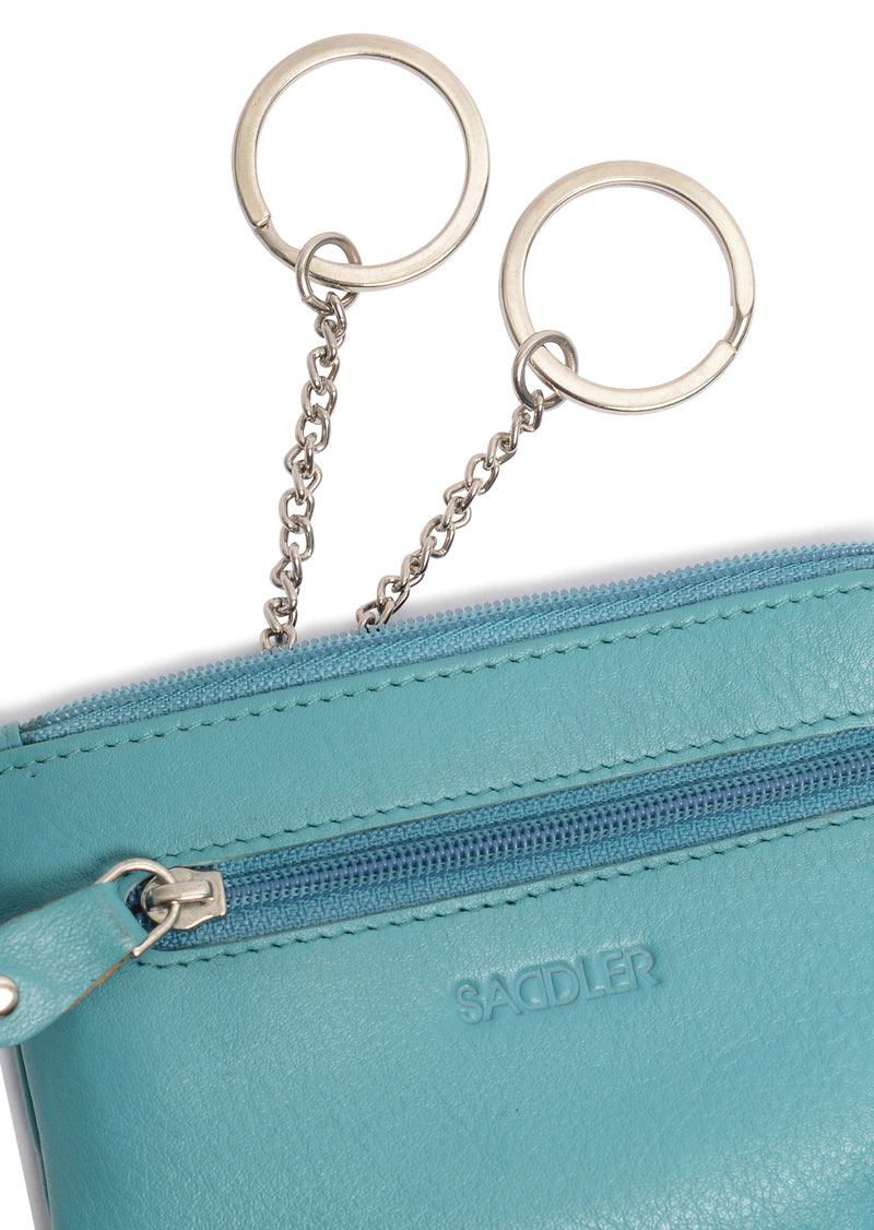 Compact Leather Coin and Card Purse Ellie Handmade RFID Protected