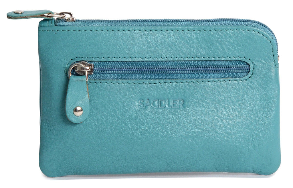 Compact Leather Coin and Card Purse Ellie Handmade RFID Protected