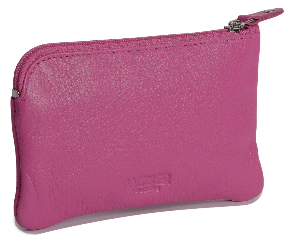 Compact Leather Coin and Card Purse Ellie Handmade RFID Protected