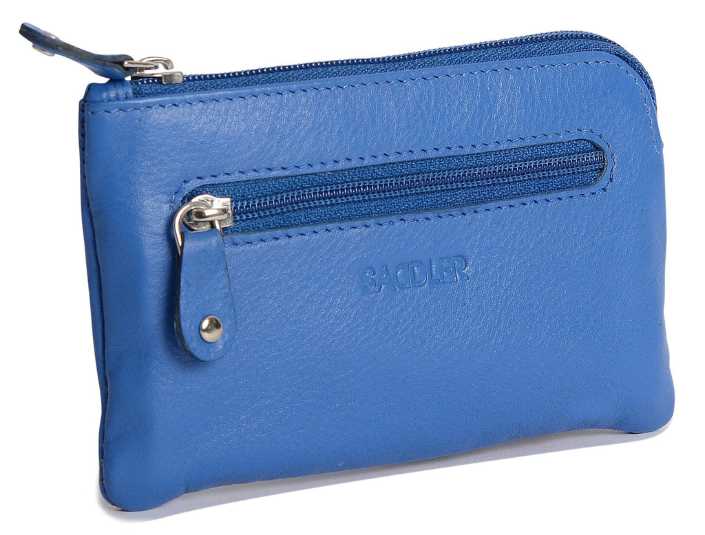 Compact Leather Coin and Card Purse Ellie Handmade RFID Protected