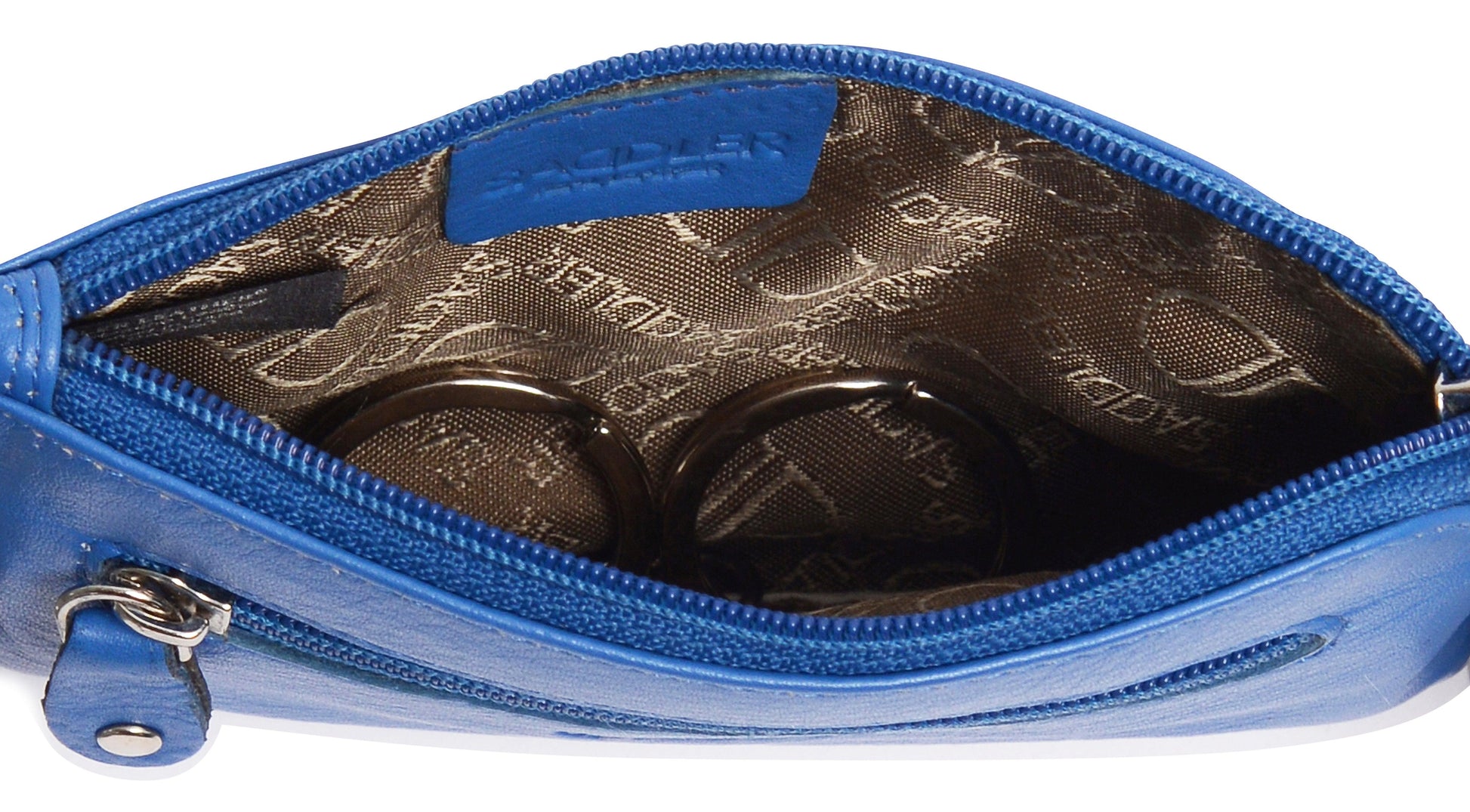 Compact Leather Coin and Card Purse Ellie Handmade RFID Protected