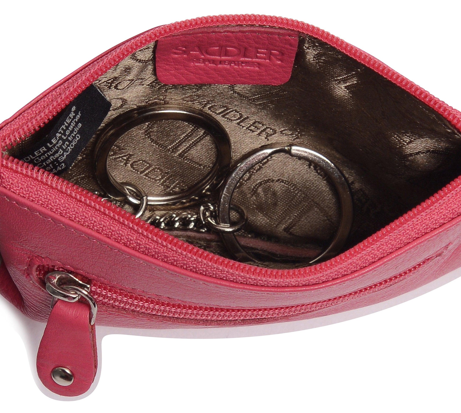 Compact Leather Coin and Card Purse Ellie Handmade RFID Protected