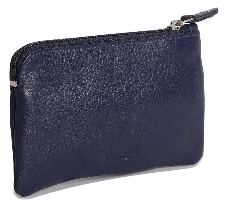 Compact Leather Coin and Card Purse Ellie Handmade RFID Protected