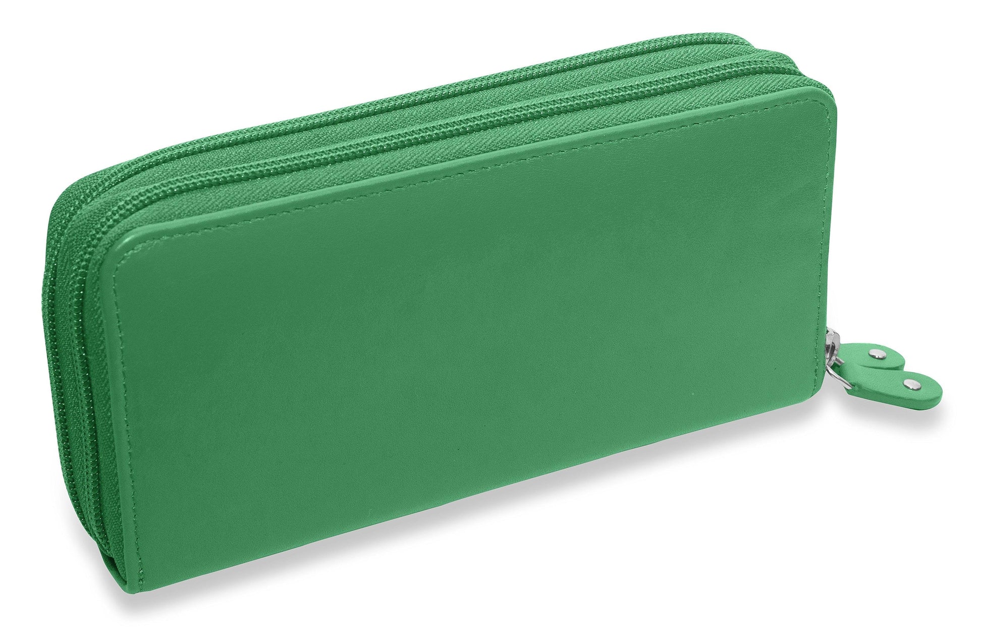 Gabriella Leather Double Zip Around Purse with RFID Protection