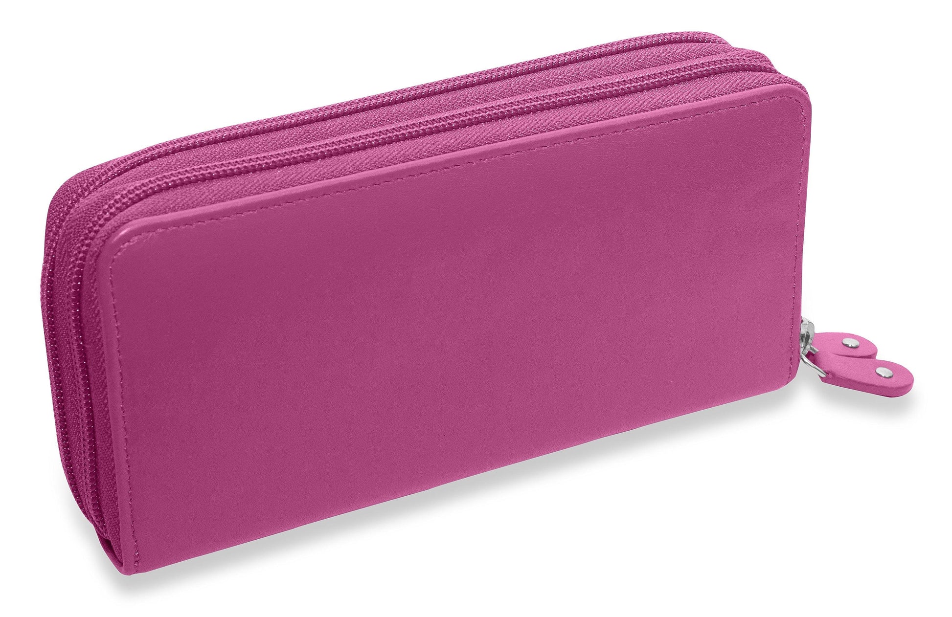 Gabriella Leather Double Zip Around Purse with RFID Protection