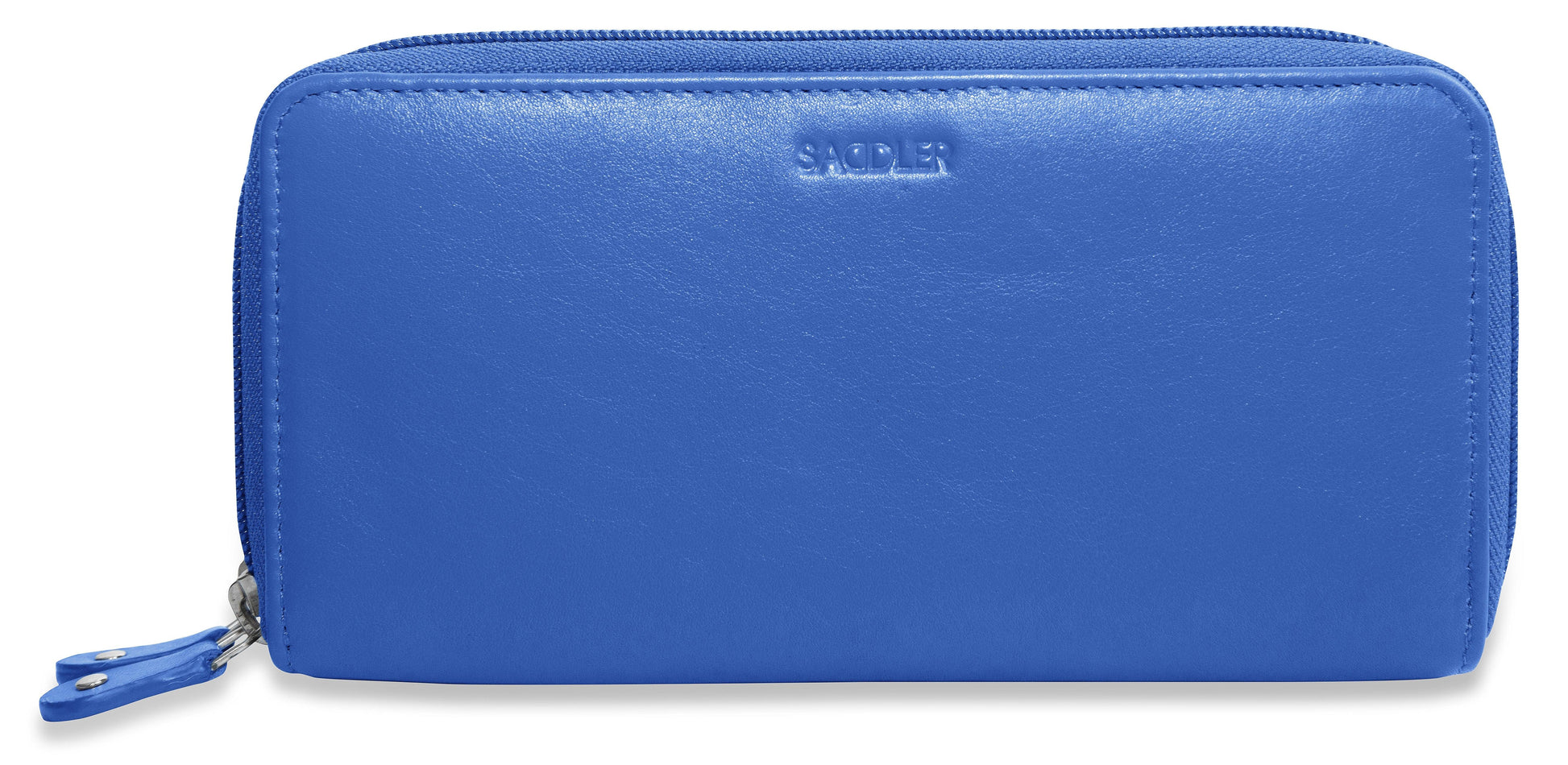 Gabriella Leather Double Zip Around Purse with RFID Protection