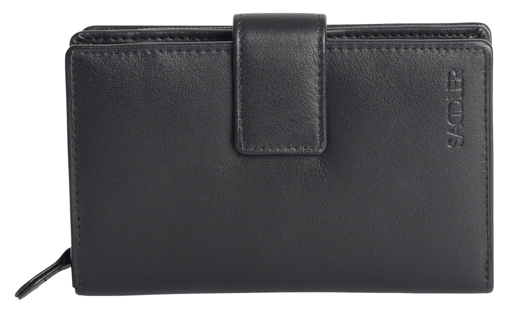 Georgie Leather Double Sided Purse with 13 Card Slots and RFID Protection