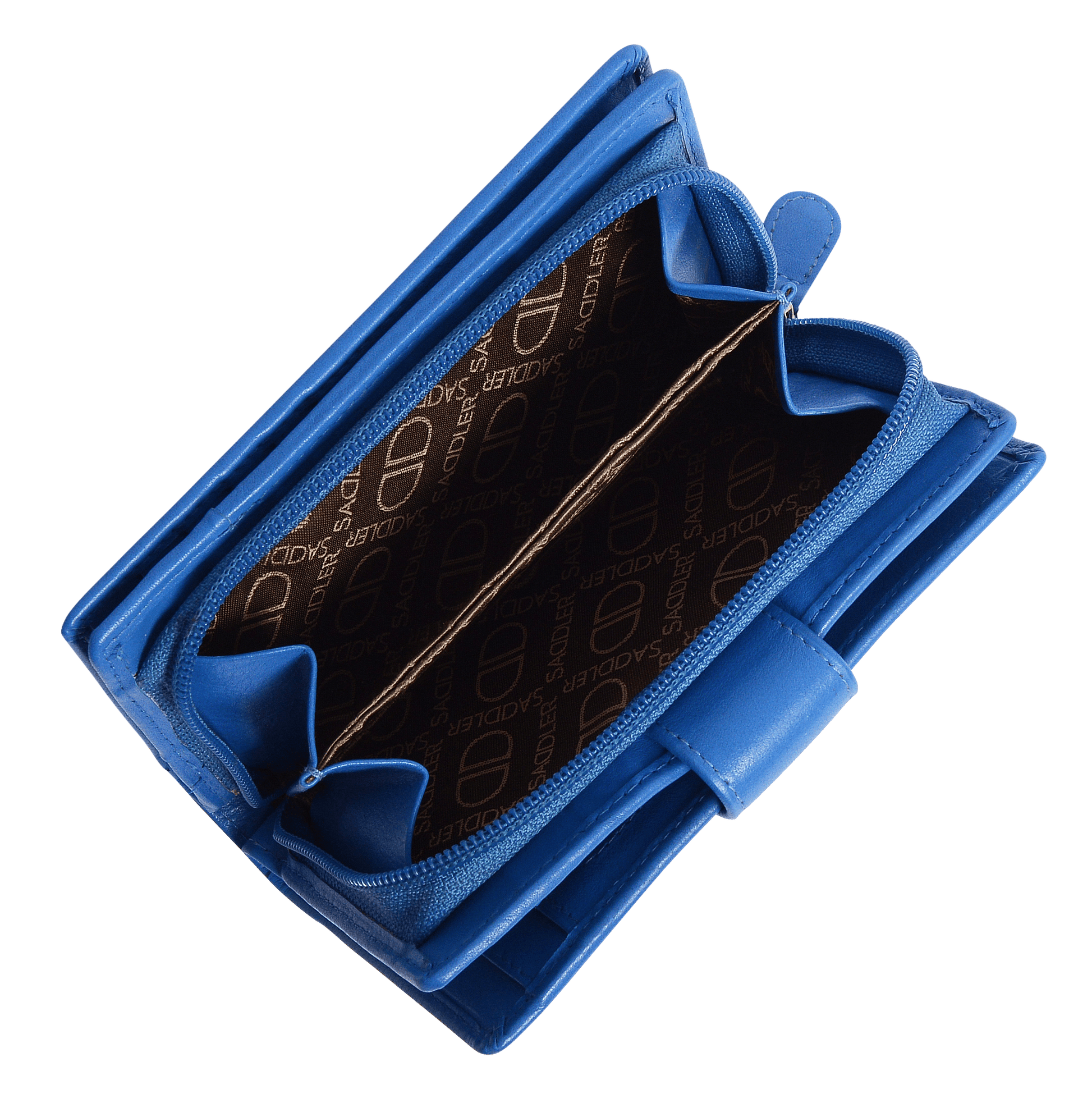 Georgie Leather Double Sided Purse with 13 Card Slots and RFID Protection