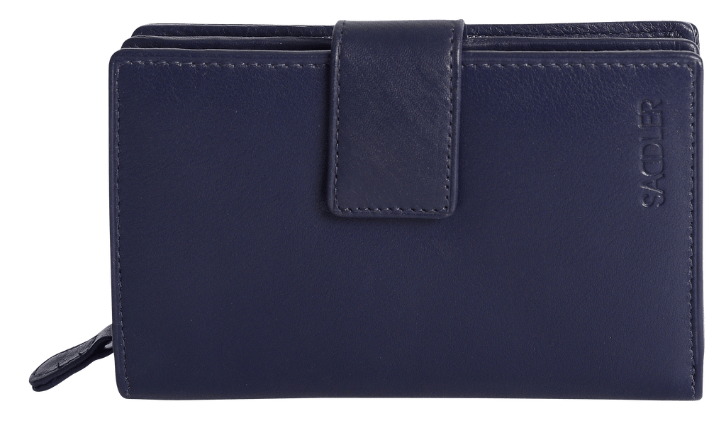Georgie Leather Double Sided Purse with 13 Card Slots and RFID Protection