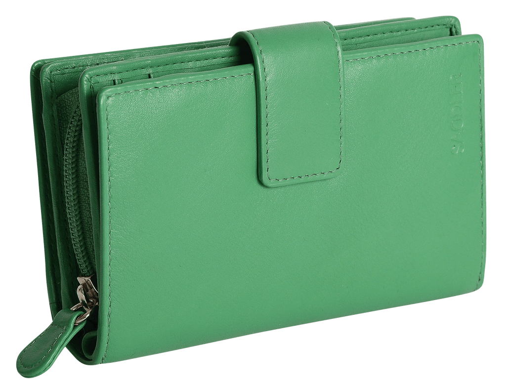 Georgie Leather Double Sided Purse with 13 Card Slots and RFID Protection