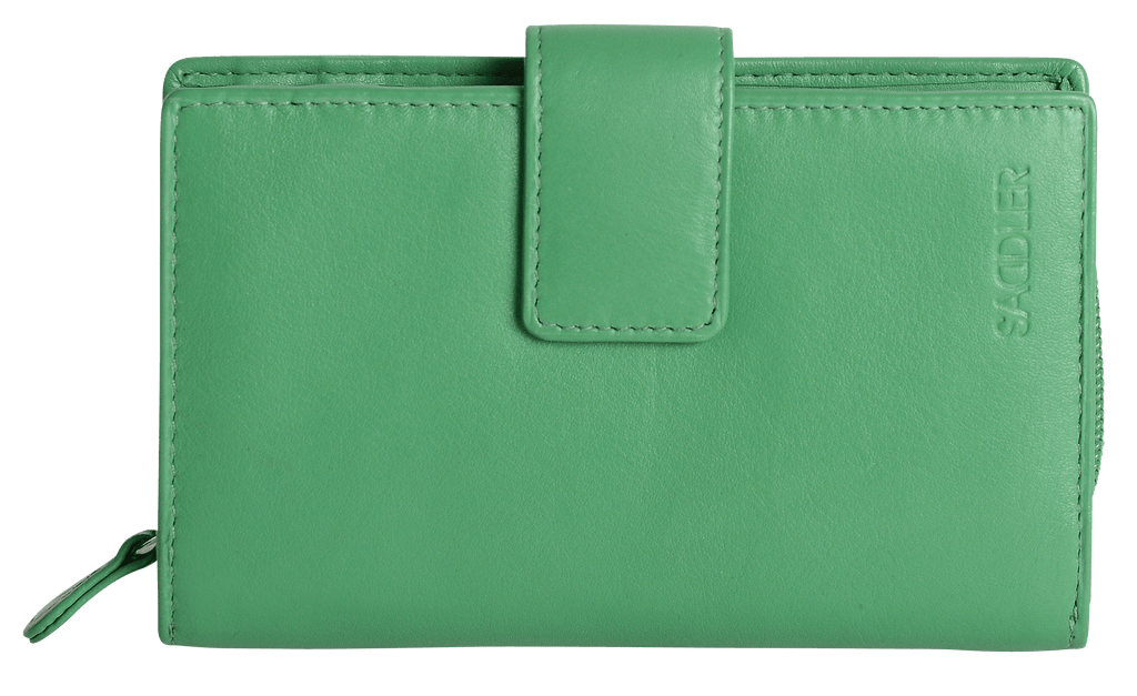 Georgie Leather Double Sided Purse with 13 Card Slots and RFID Protection