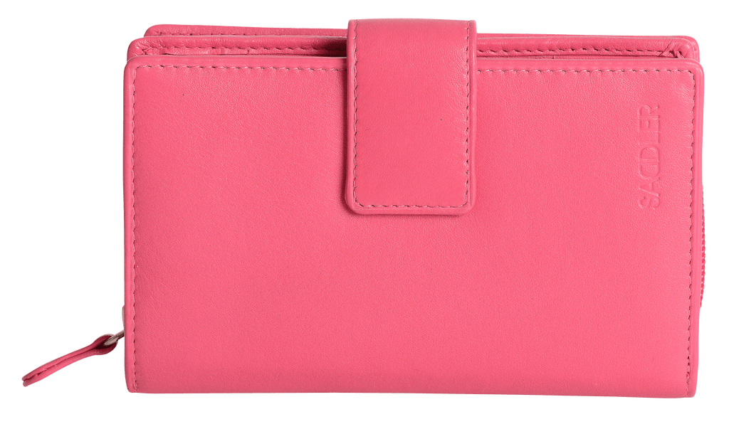 Georgie Leather Double Sided Purse with 13 Card Slots and RFID Protection