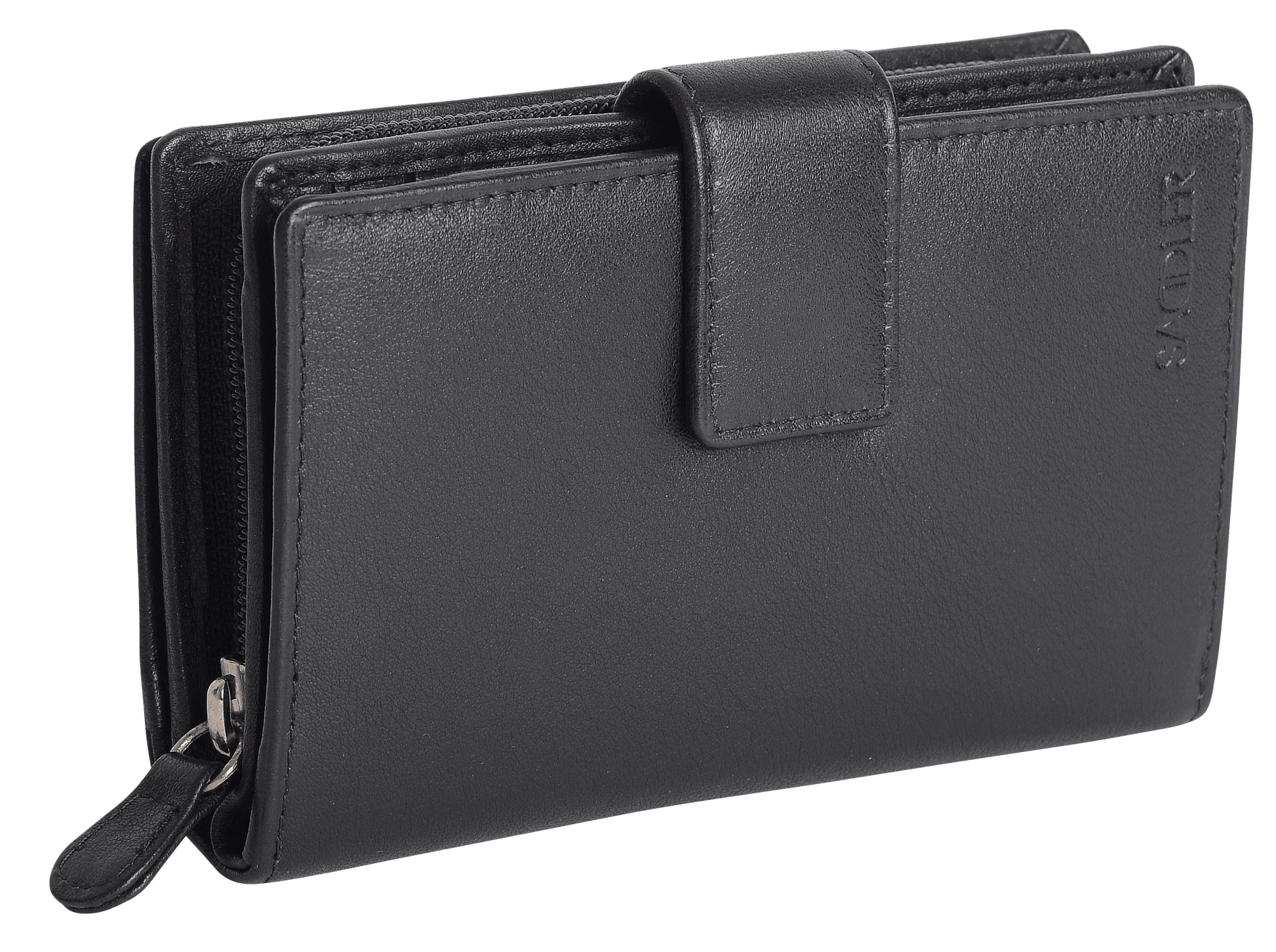 Georgie Leather Double Sided Purse with 13 Card Slots and RFID Protection