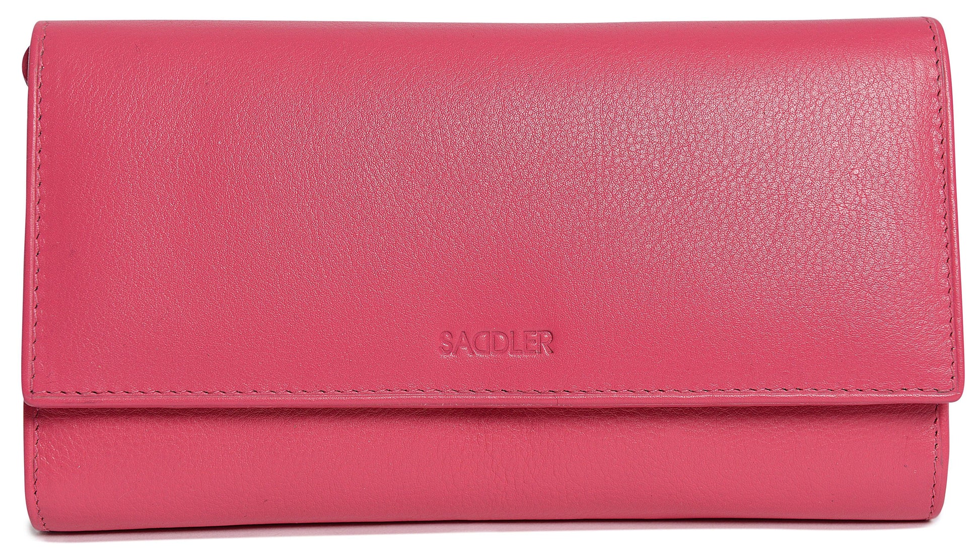 Large Leather Multi-Section Purse Grace with RFID Protection