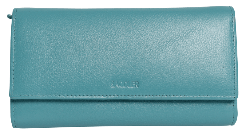 Large Leather Multi-Section Purse Grace with RFID Protection