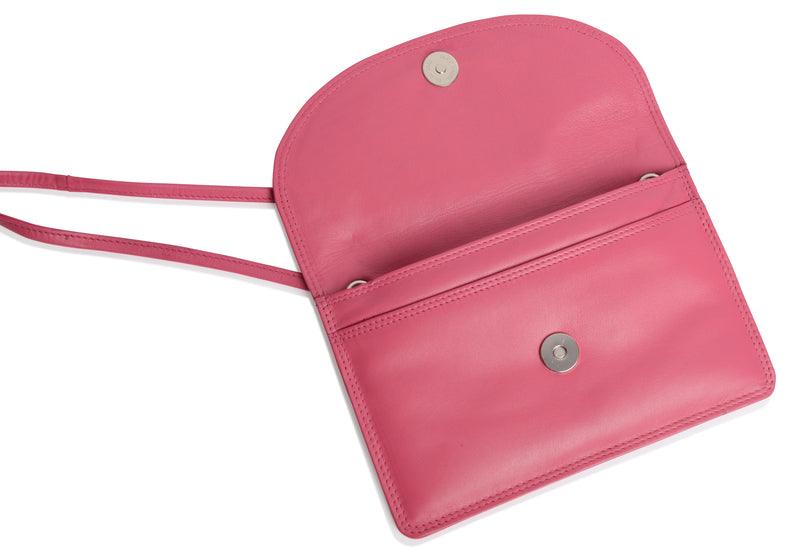 Isabelle Leather Slimline Crossbody Bag with Adjustable Strap