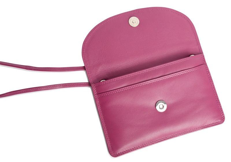 Isabelle Leather Slimline Crossbody Bag with Adjustable Strap