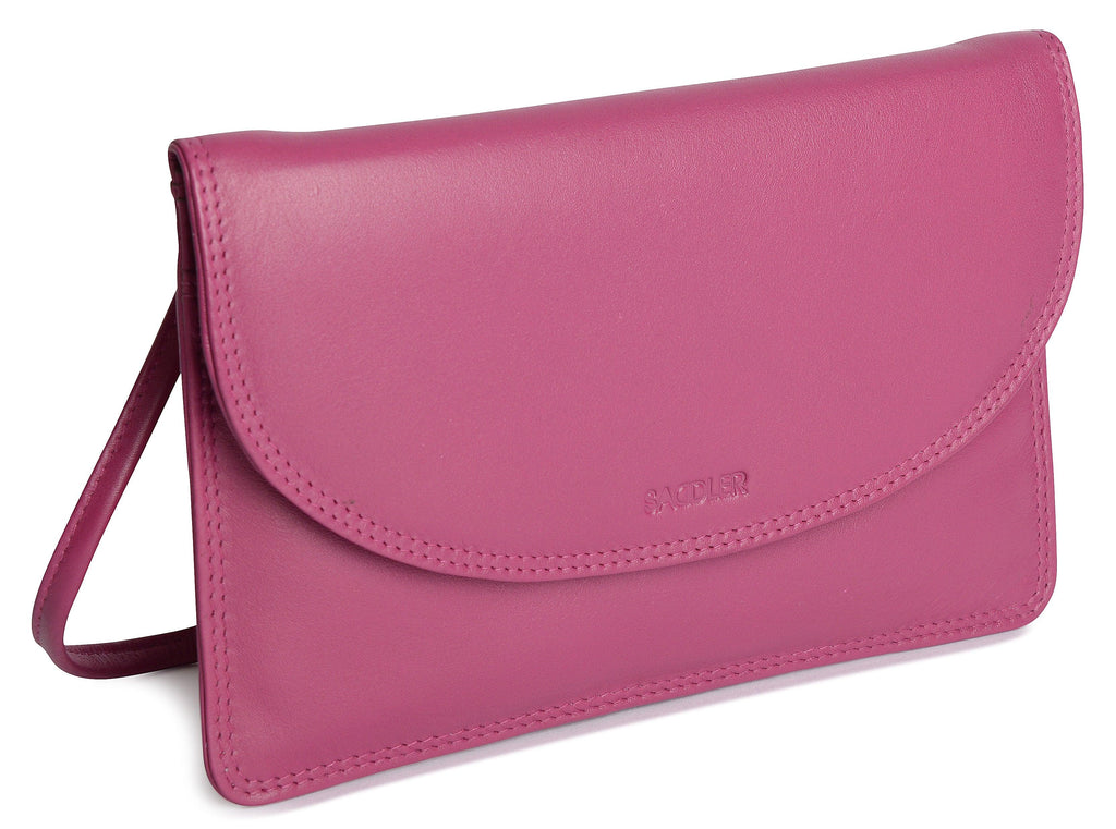 Isabelle Leather Slimline Crossbody Bag with Adjustable Strap