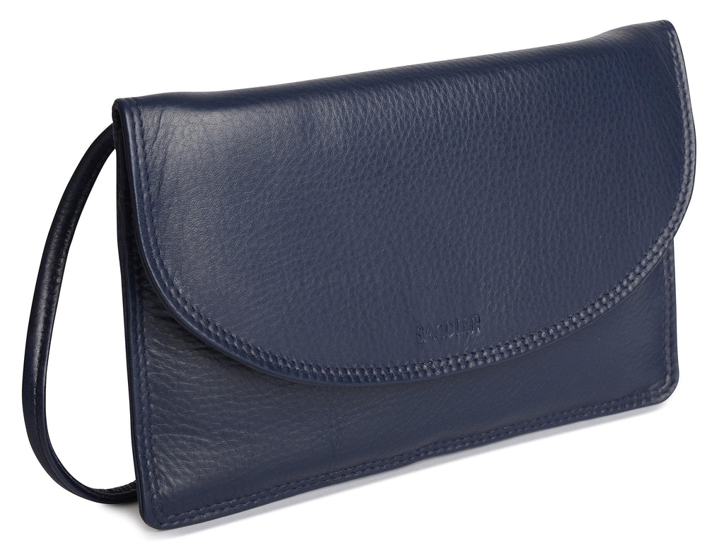 Isabelle Leather Slimline Crossbody Bag with Adjustable Strap