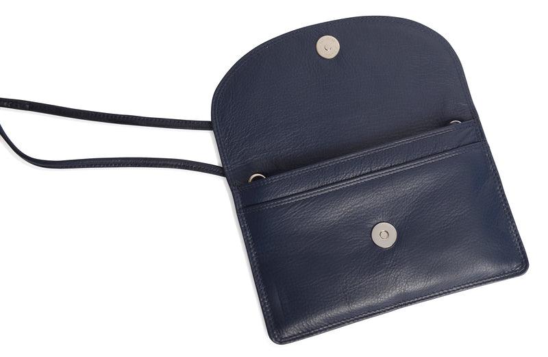 Isabelle Leather Slimline Crossbody Bag with Adjustable Strap