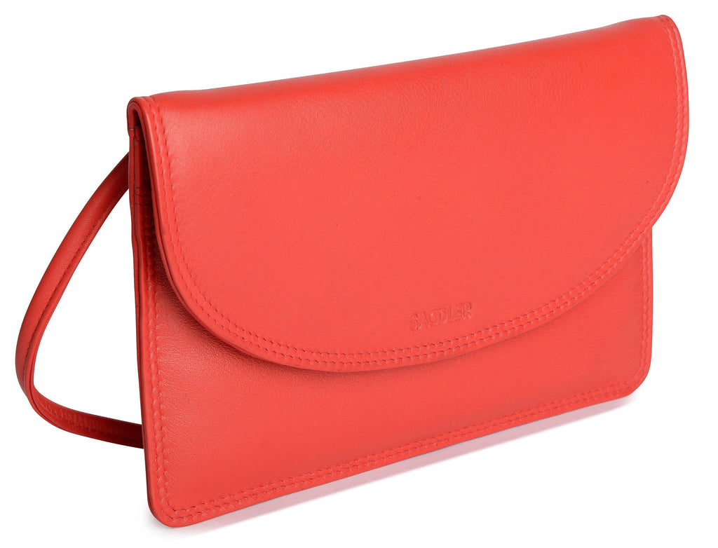 Isabelle Leather Slimline Crossbody Bag with Adjustable Strap