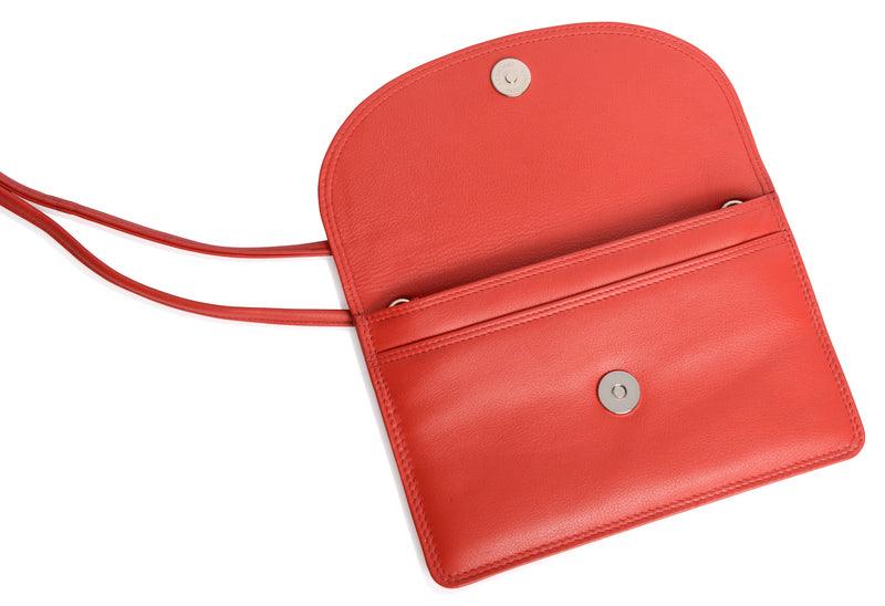 Isabelle Leather Slimline Crossbody Bag with Adjustable Strap