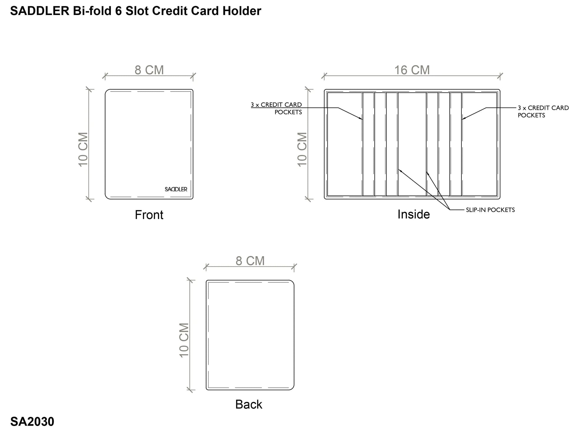 Compact Leather Card Wallet Lexi RFID Protected and Gift Boxed
