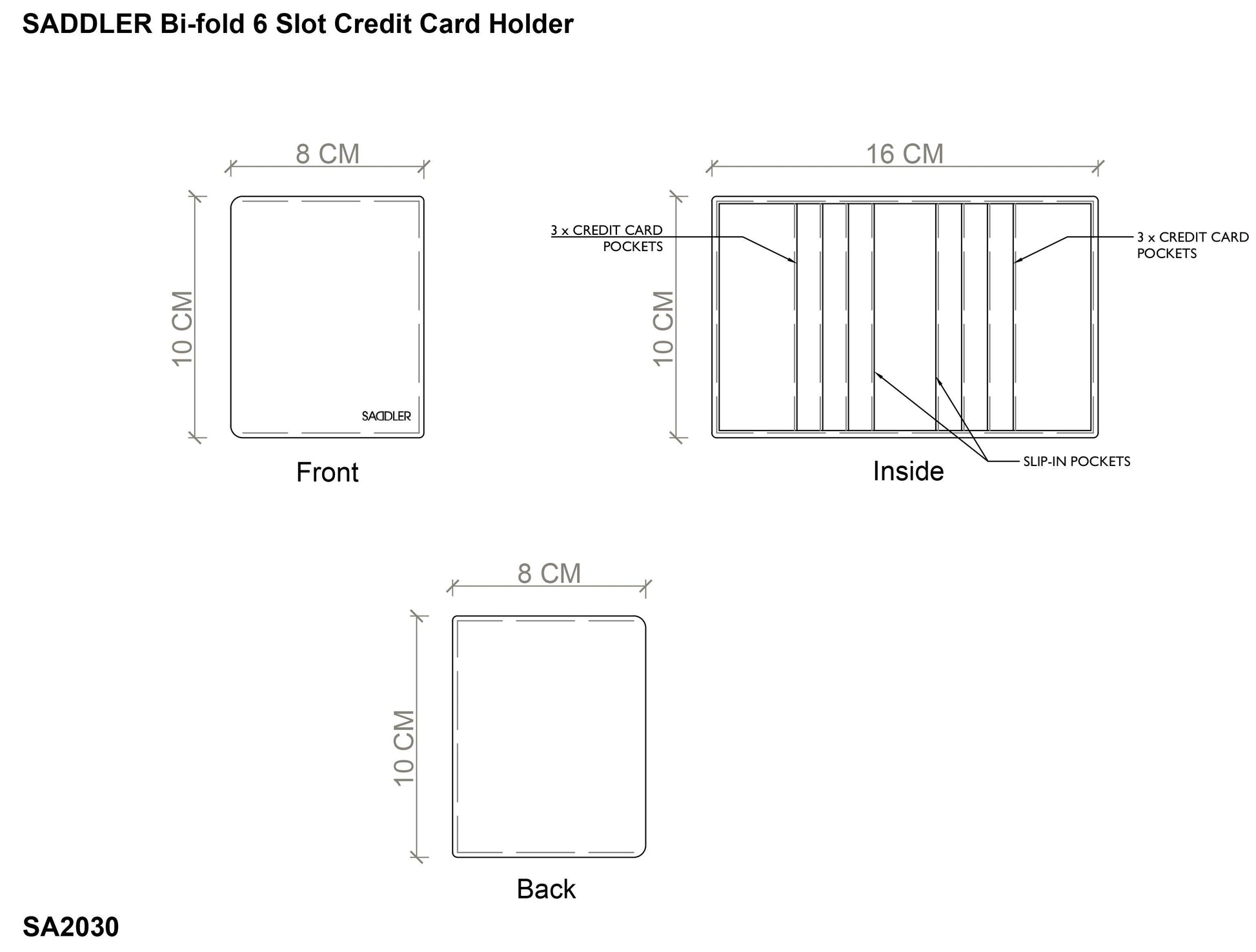 Compact Leather Card Wallet Lexi RFID Protected and Gift Boxed
