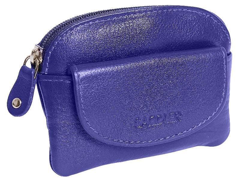 Compact Leather Zip Top Coin Purse Molly Handmade RFID Protected