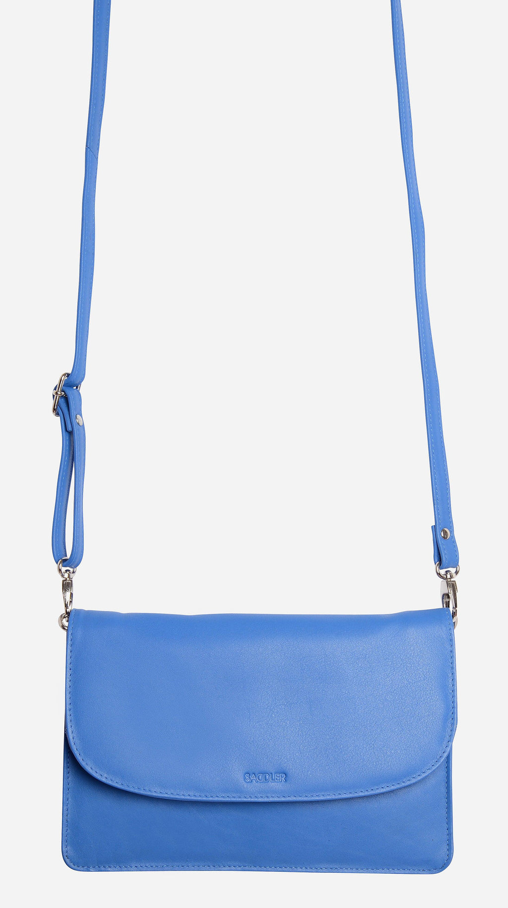 Olivia Three Section Leather Crossbody Bag and Clutch Compact Stylish