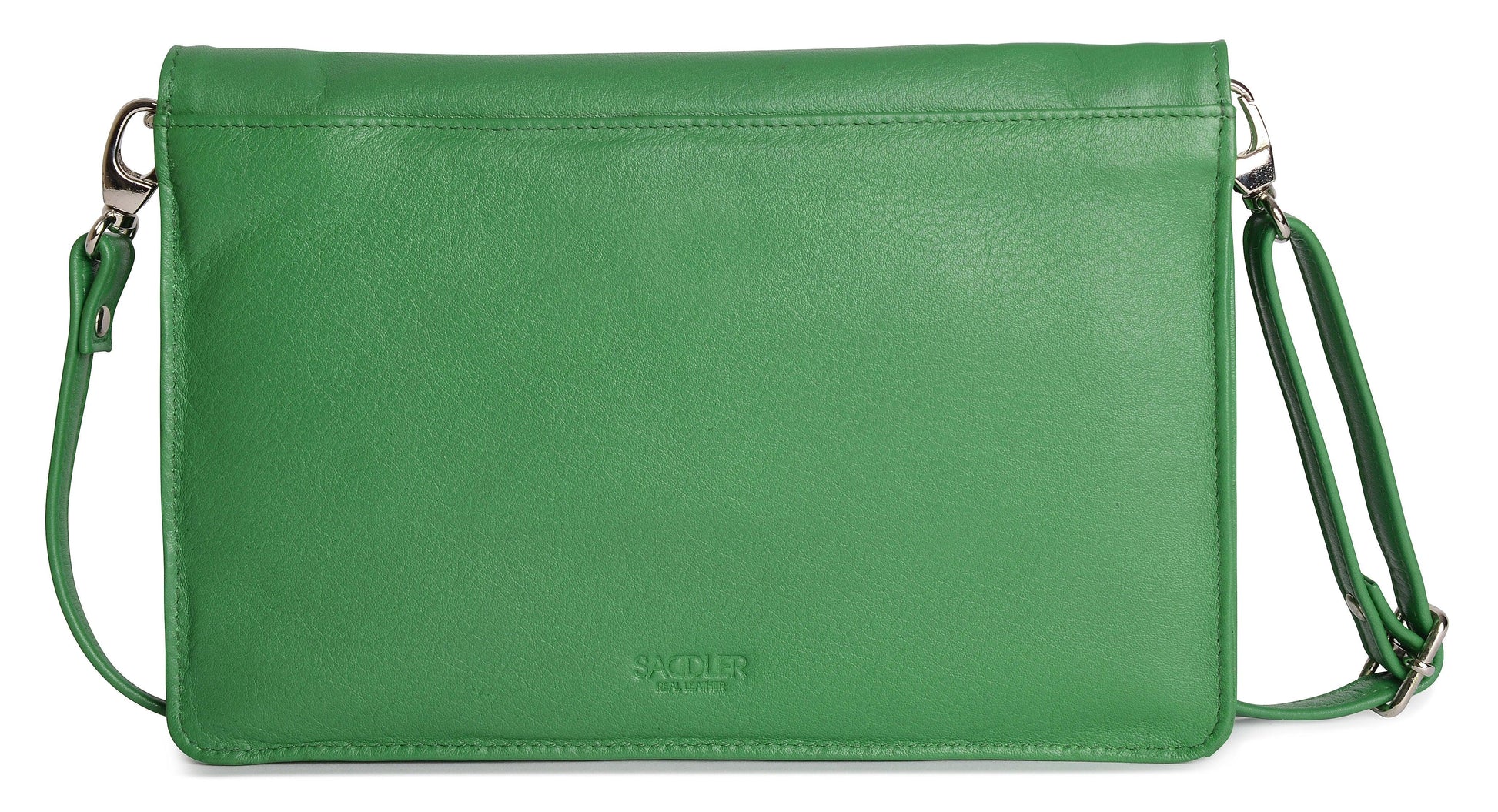 Olivia Three Section Leather Crossbody Bag and Clutch Compact Stylish