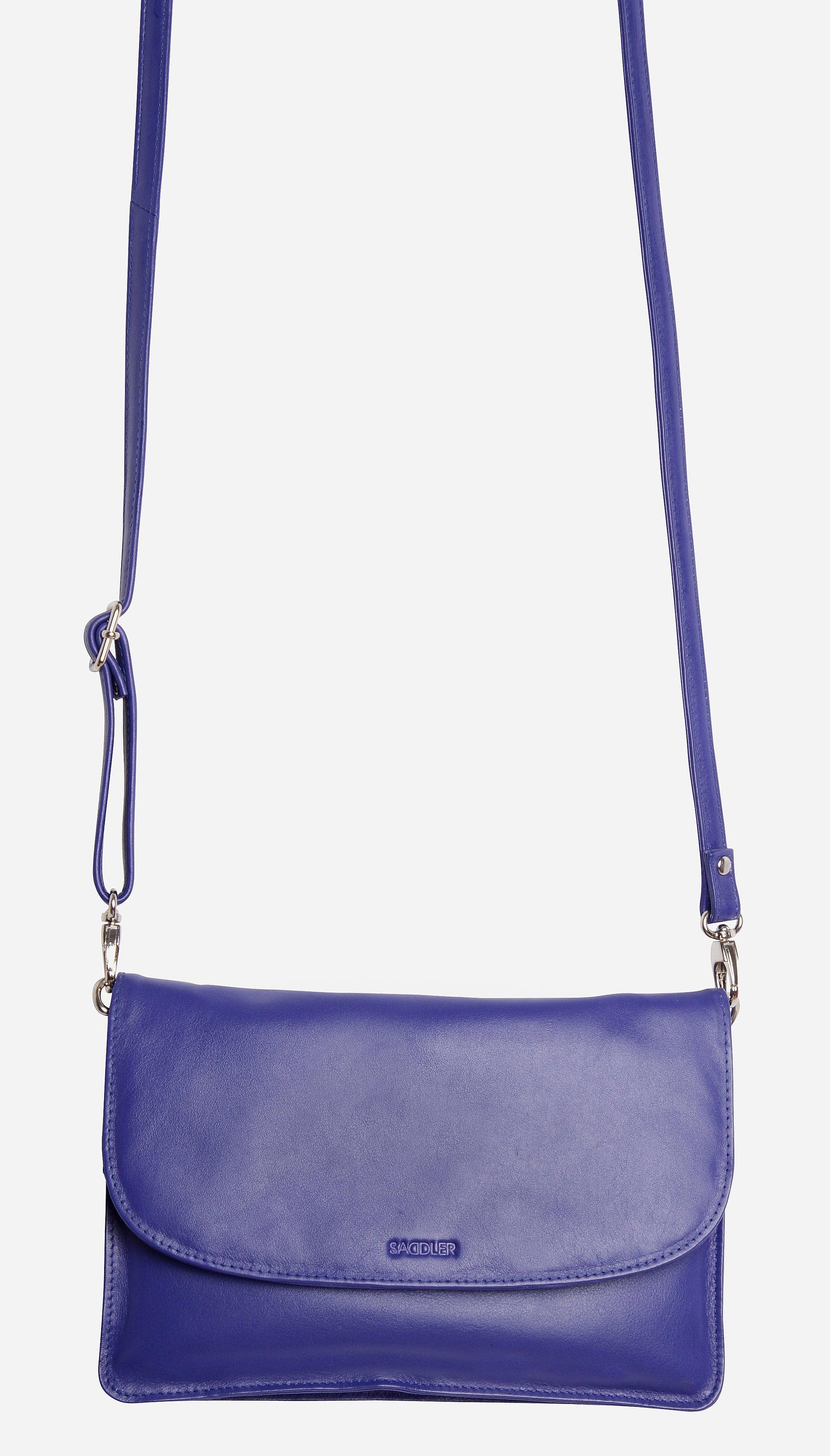 Olivia Three Section Leather Crossbody Bag and Clutch Compact Stylish