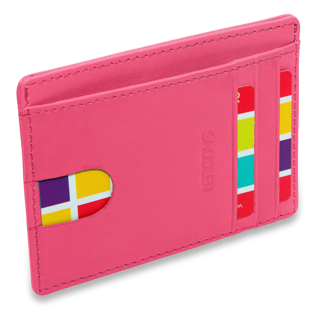 Slim Leather Card Holder "Stella" – Handmade by Saddler |Gift Boxed