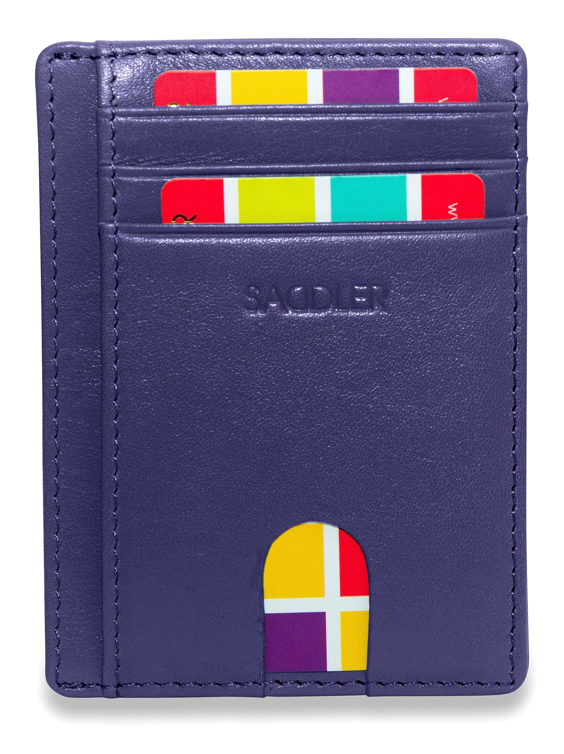 Slim Leather Card Holder "Stella" – Handmade by Saddler |Gift Boxed