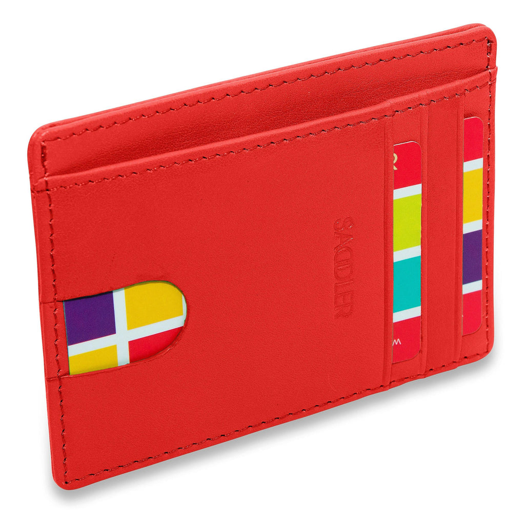 Slim Leather Card Holder "Stella" – Handmade by Saddler |Gift Boxed