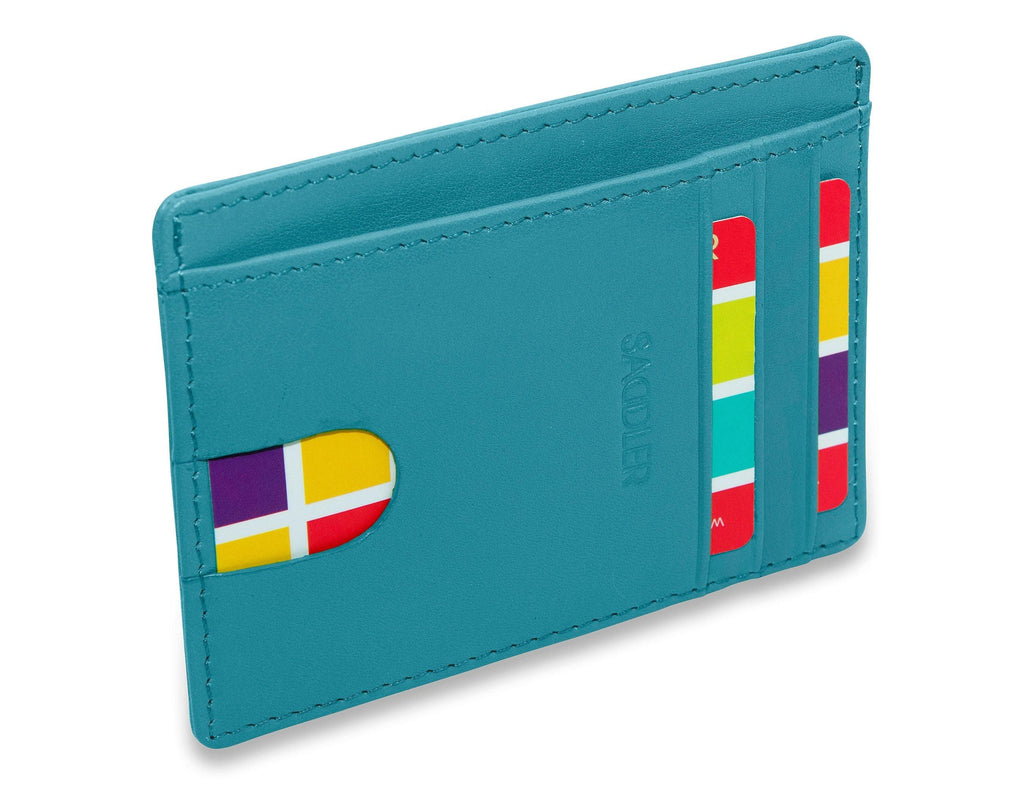 Slim Leather Card Holder "Stella" – Handmade by Saddler |Gift Boxed