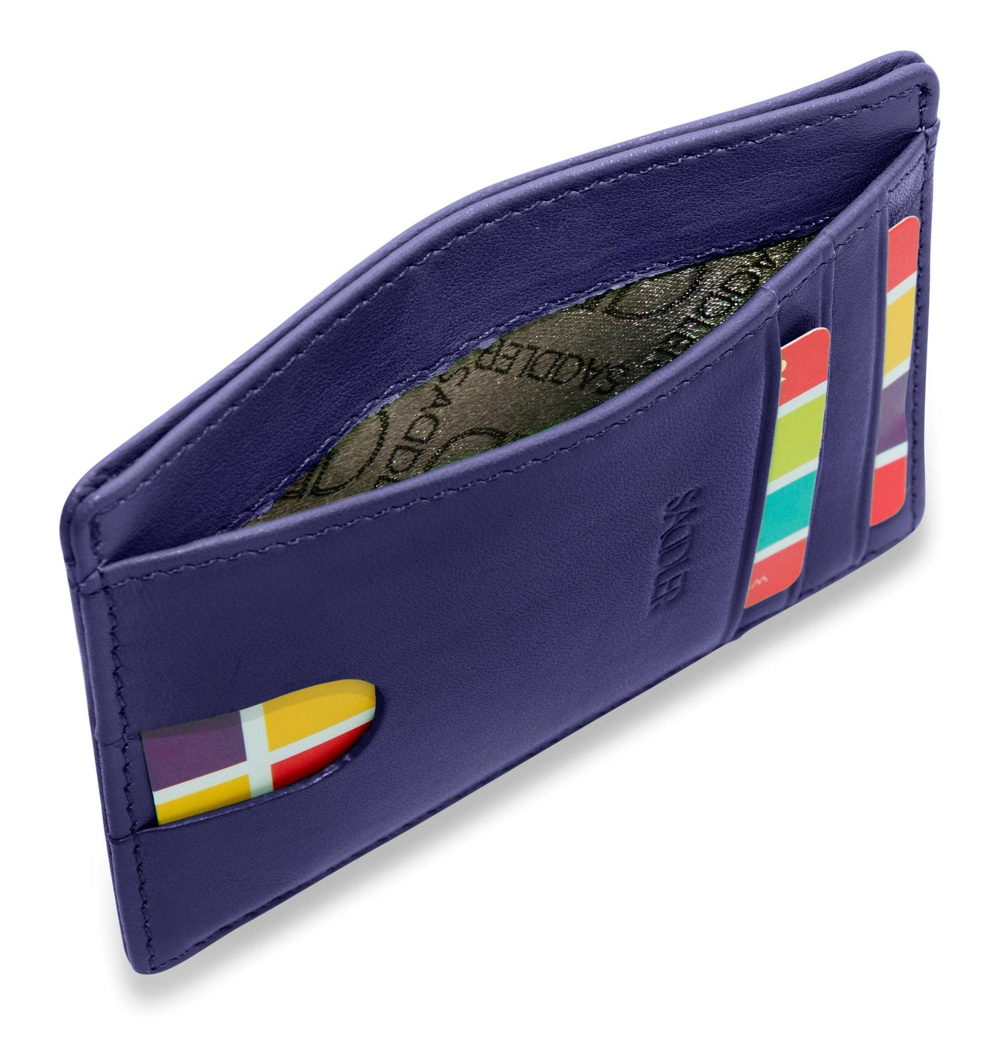 Slim Leather Card Holder "Stella" – Handmade by Saddler |Gift Boxed