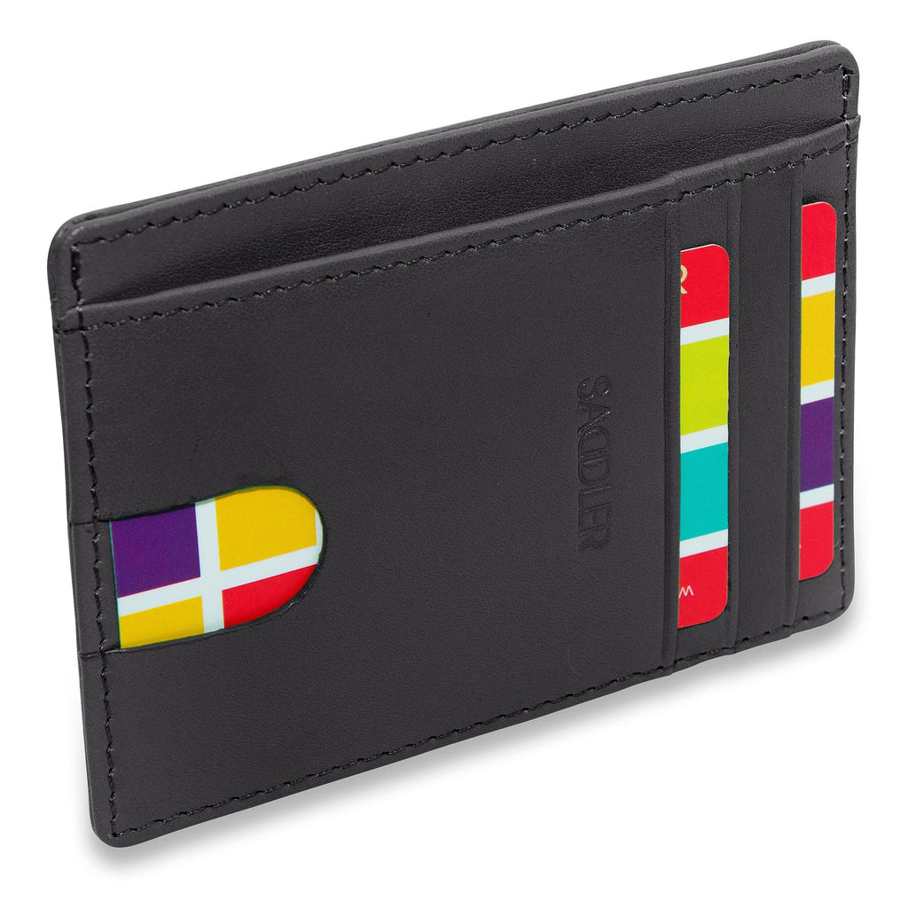 Slim Leather Card Holder "Stella" – Handmade by Saddler |Gift Boxed