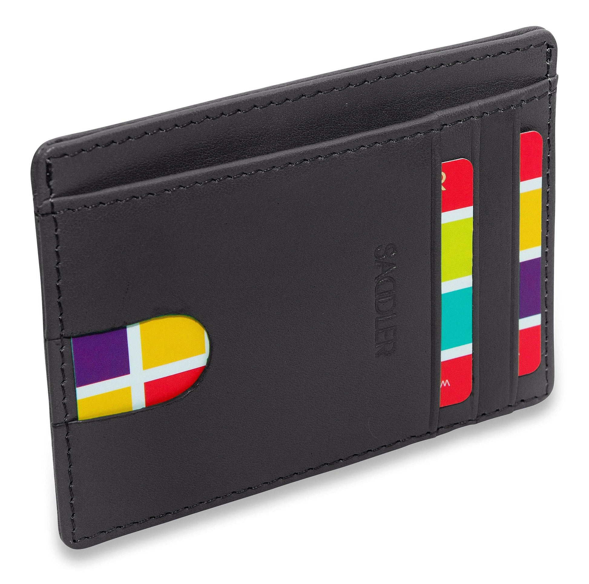 Slim Leather Card Holder "Stella" – Handmade by Saddler |Gift Boxed