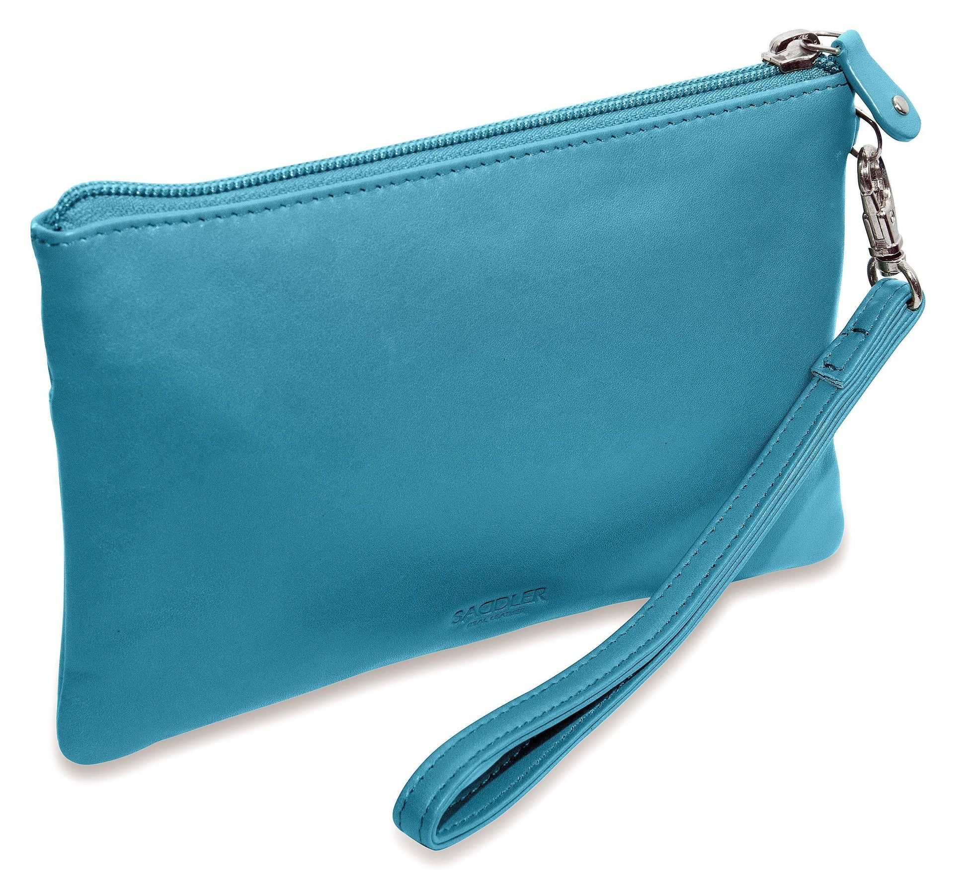 Scarlett Leather Zip Top Mini Clutch and Phone Holder