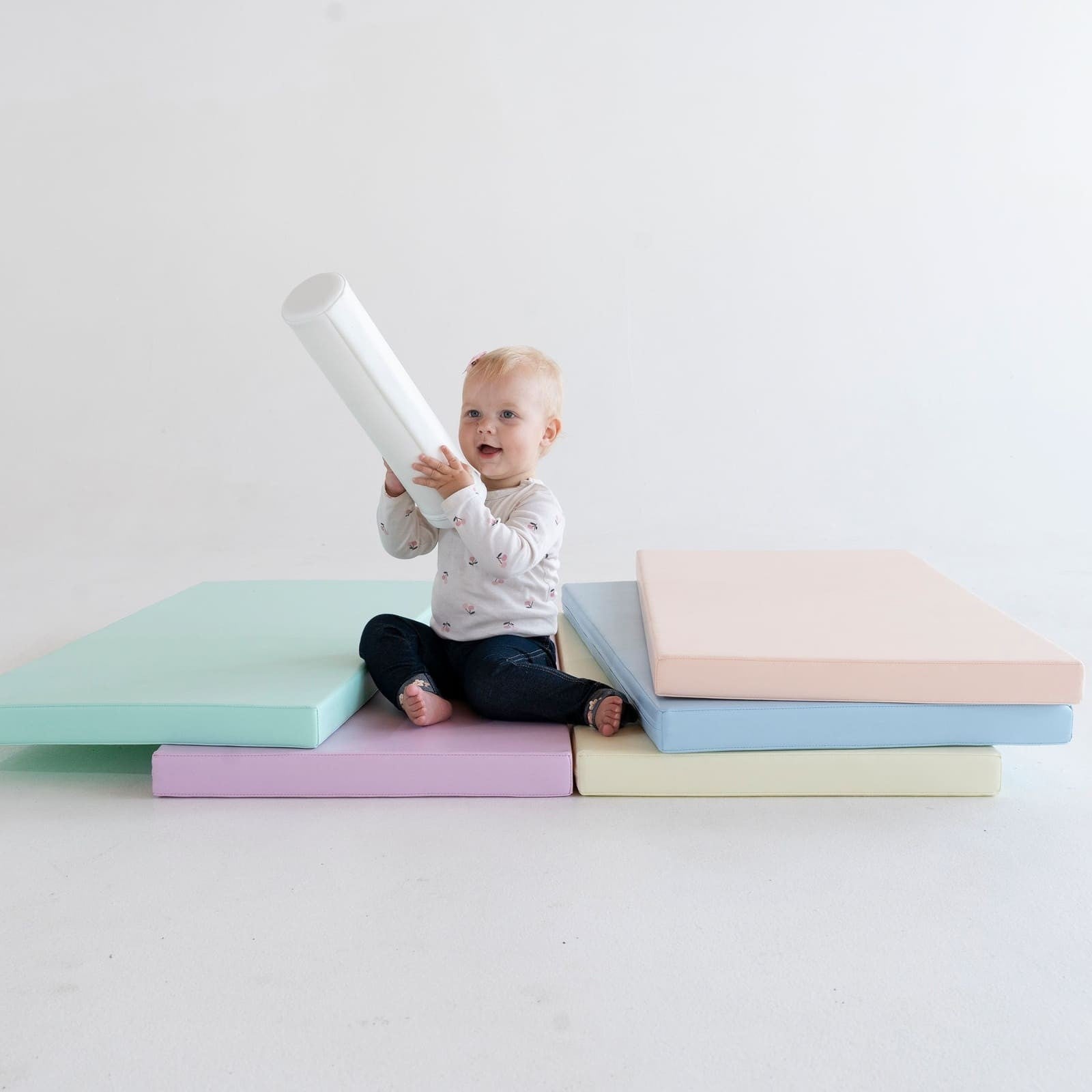 bold pastel play mats for kids - durable, safe, and fun with vibrant colors and soft foam
