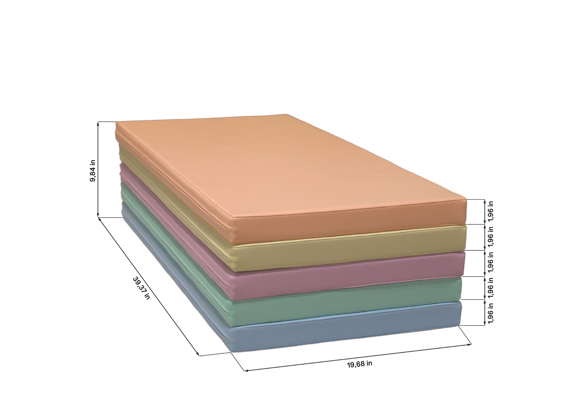 pastel foam play mats arranged in a sunlit nursery, soft textures inviting toddlers to crawl and explore safely