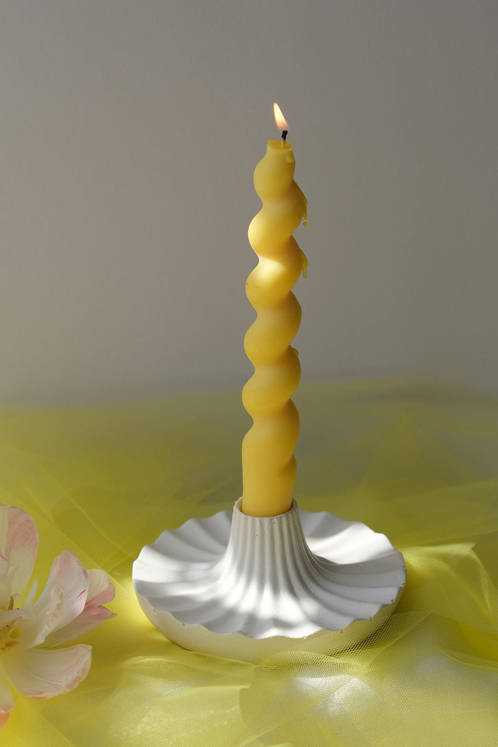 Scalloped Candle Holder