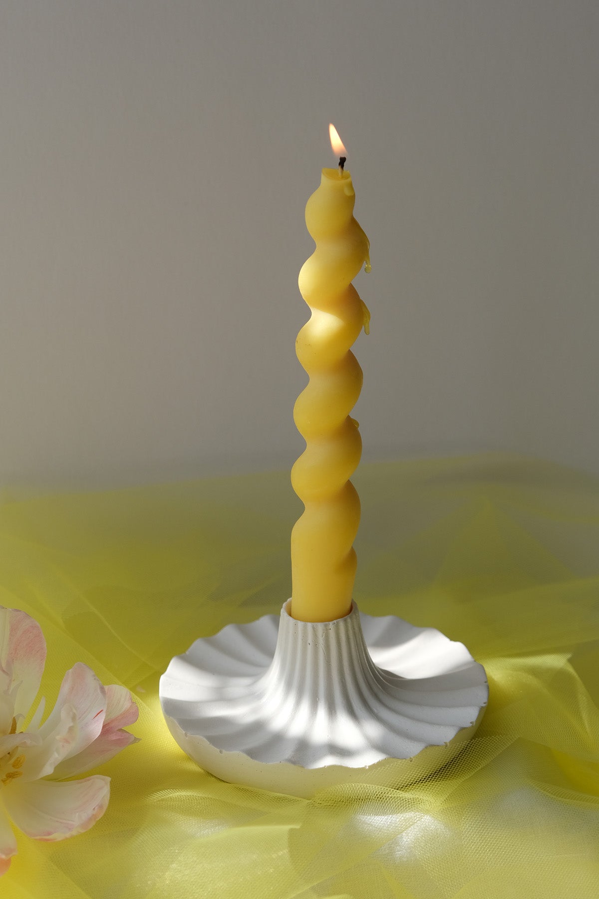 Scalloped Candle Holder