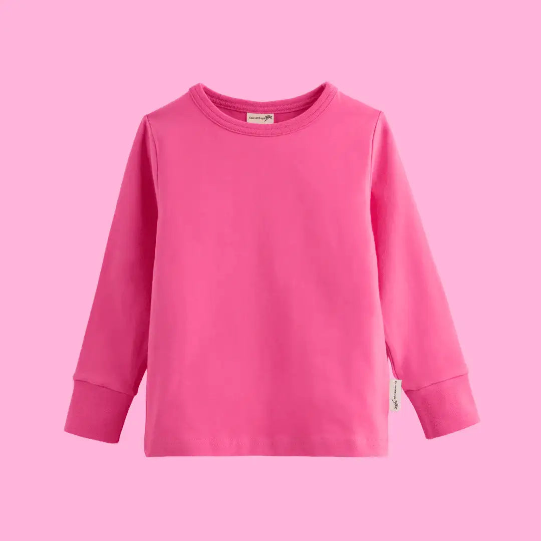 ScandiBugs Own Label Organic Long Sleeve Top - Bubblegum Pink