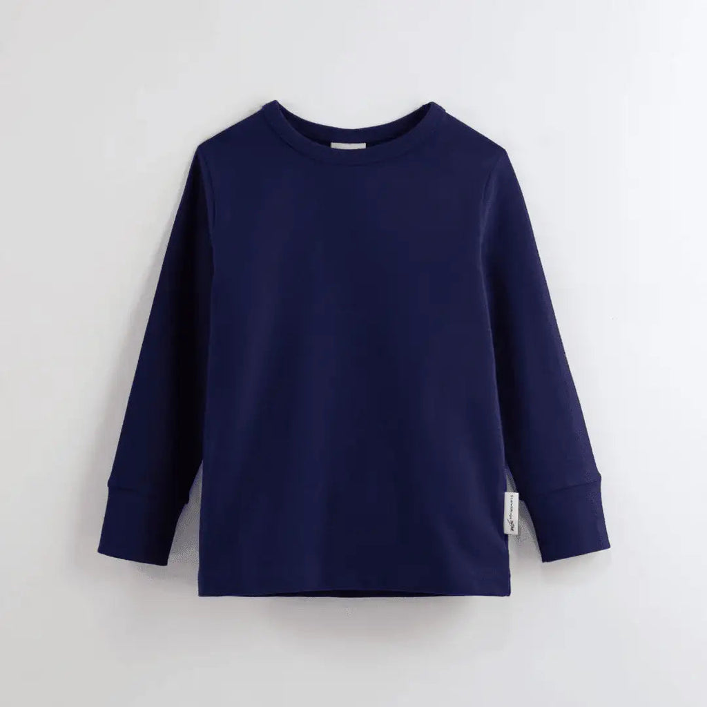 ScandiBugs Own Label Organic Long Sleeve Top - Deep Sea Navy