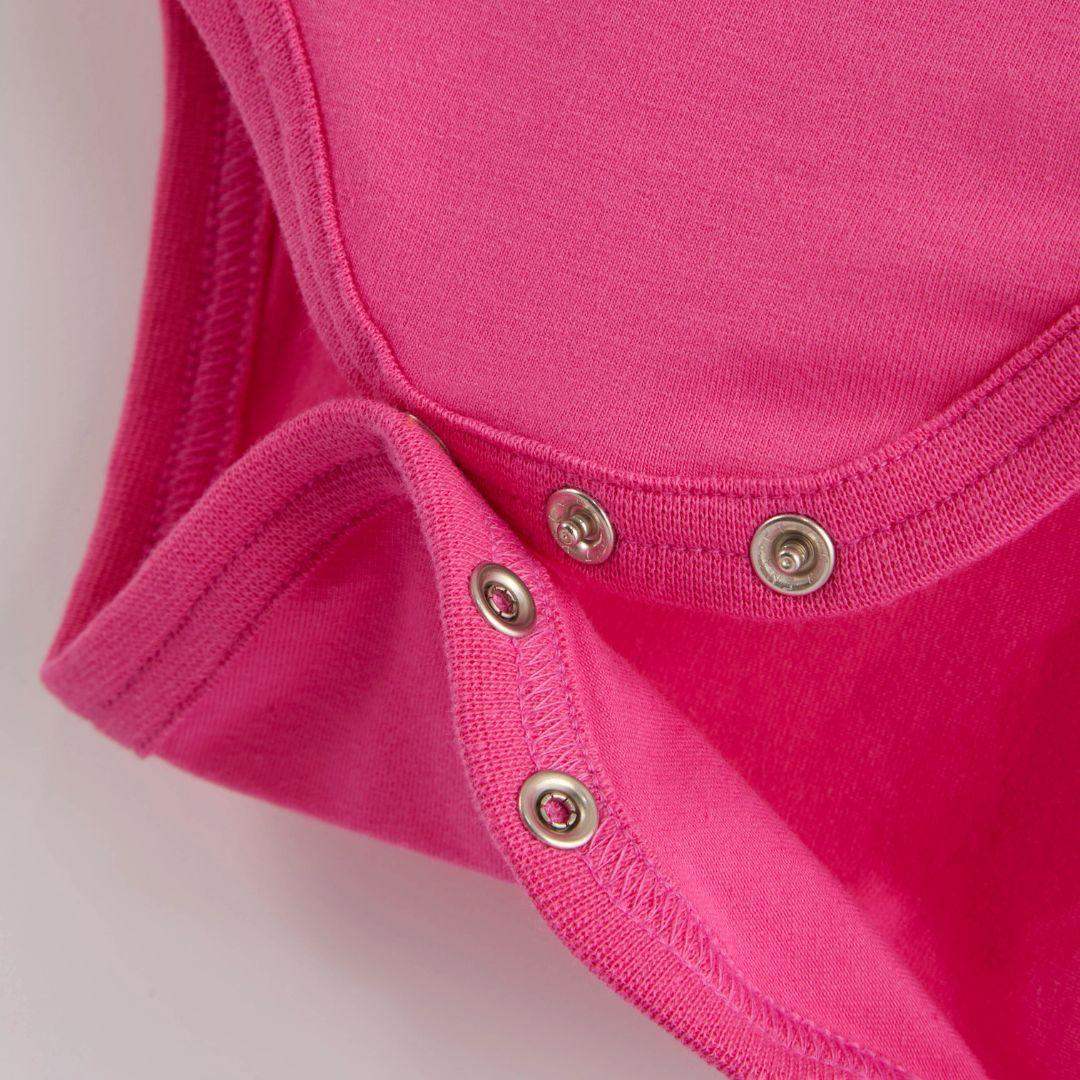 ScandiBugs Own Label Organic Long Sleeve Vest - Bubblegum Pink