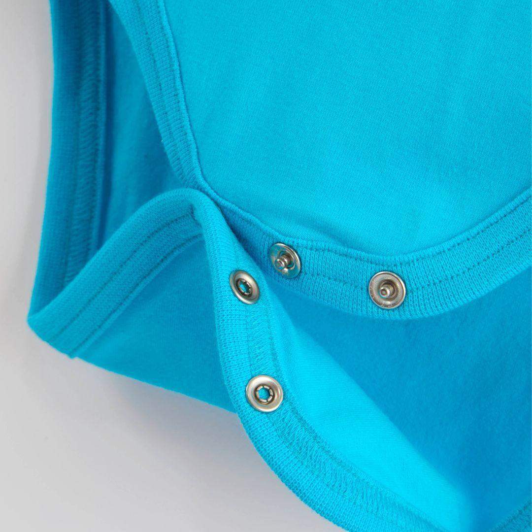 ScandiBugs Own Label Organic Long Sleeve Vest - Tempting Turquoise