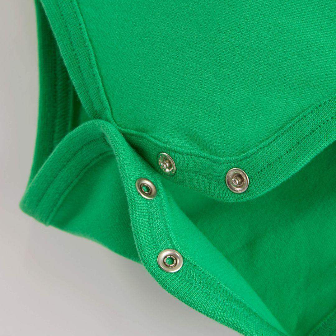 ScandiBugs Own Label Organic Long Sleeve Vest - Tropical Green