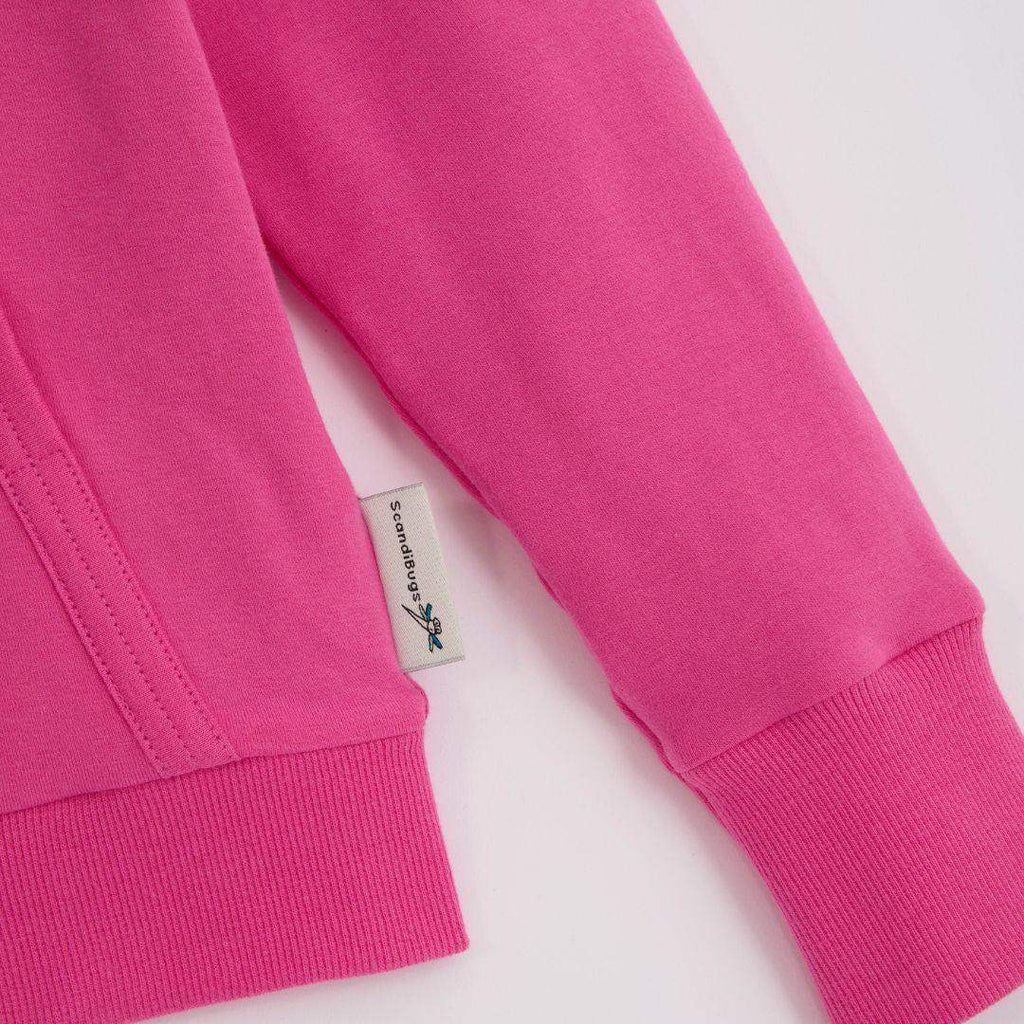 ScandiBugs Own Label Organic Reversible Hoodie - Bubblegum Pink & Perfectly Purple